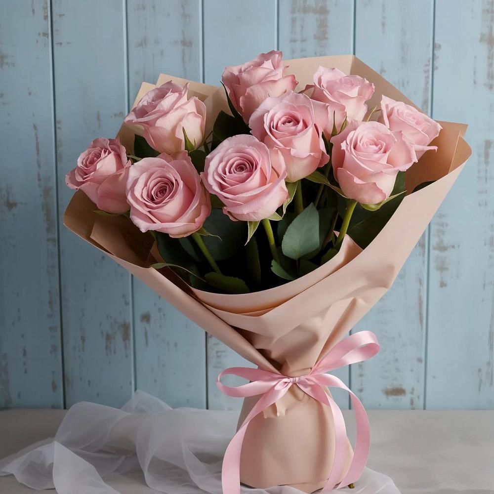 Букет цветов из: Розы в Первое Мая