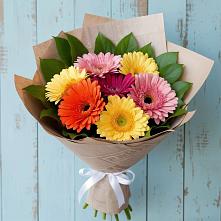 Букет цветов из:  Герберы #REPLACE_PRED# Первое Мая