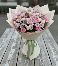 Букет цветов из:  Розы и Хризантемы #REPLACE_PRED# Первое Мая