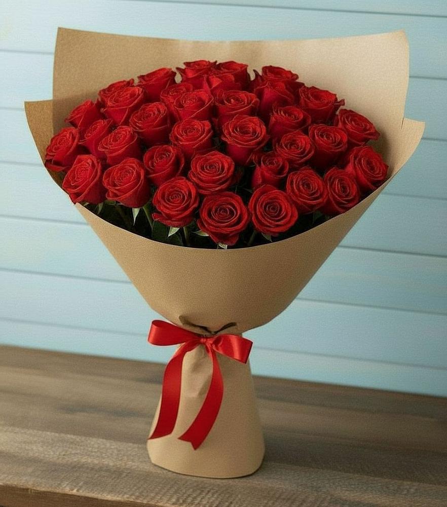 Букет Красные розы Милано в Первое Мая