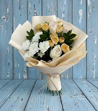 Букет цветов из:  Розы и Хризантемы #REPLACE_PRED# Первое Мая