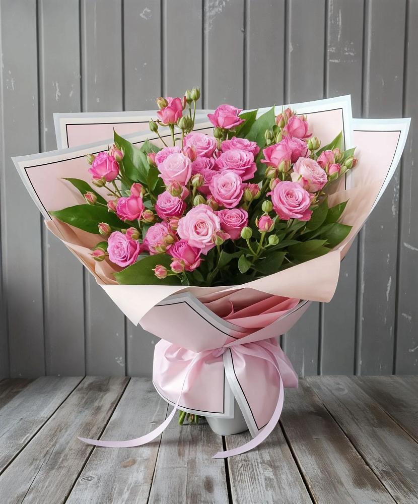 Букет Розовый кустик в Первое Мая