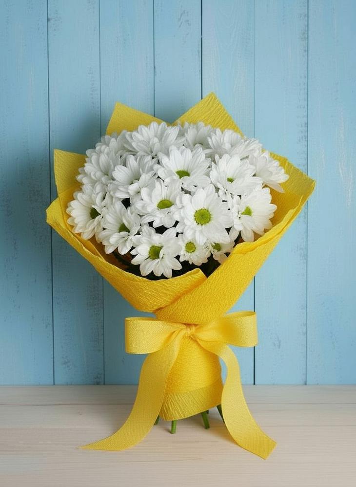 Букет цветов из: Хризантемы в Первое Мая