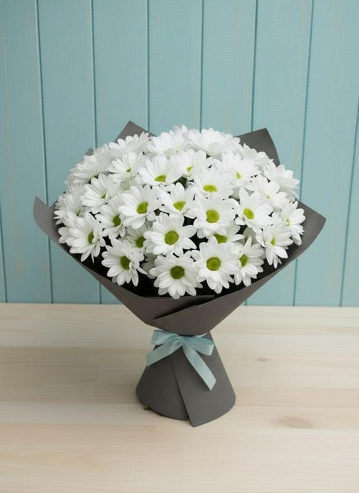 Букет цветов из: Хризантемы в Первое Мая