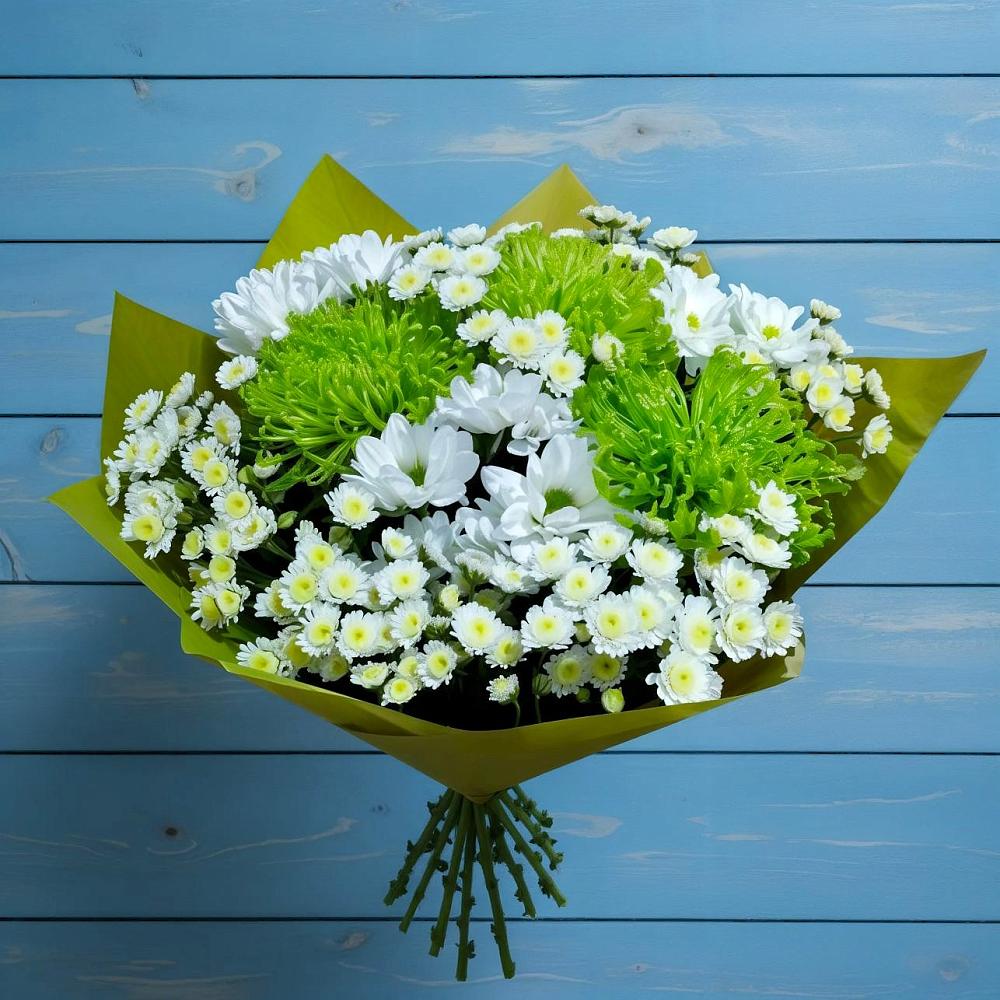 Букет цветов из: Хризантемы в Первое Мая