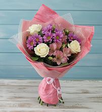 Букет цветов из:  Герберы в Первое Мая
