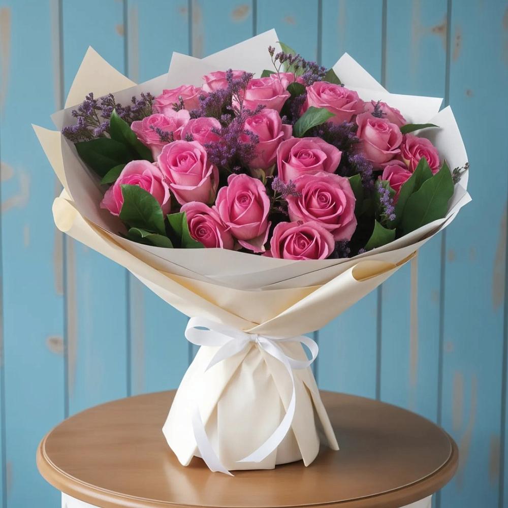 Букет цветов из: Розы в Первое Мая